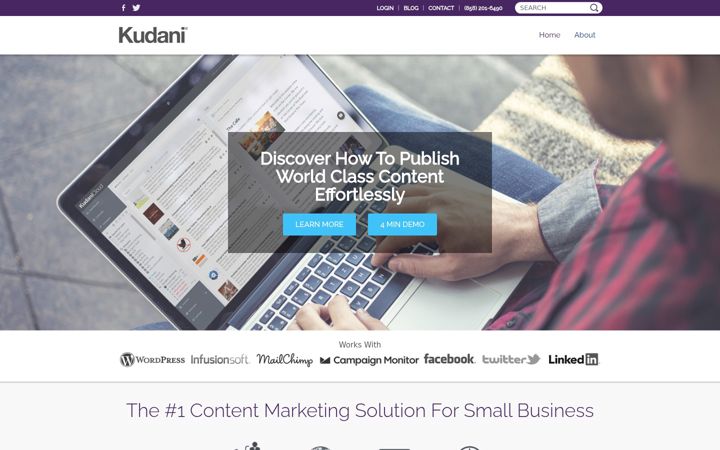 Екранна снимка на kudani.com