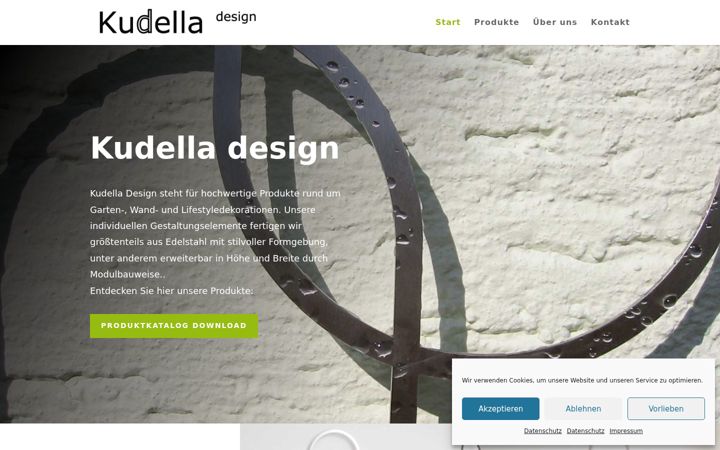 Screenshot of kudella-design.com
