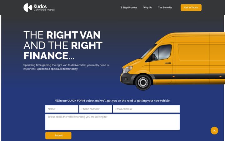 Екранна снимка на kudosfleetfinance.com