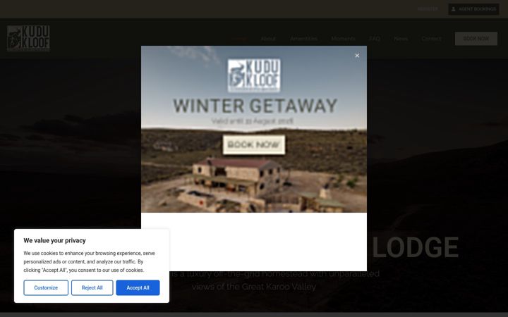 Screenshot of kudukloof.com