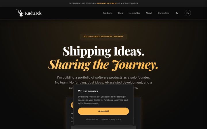 Screenshot of kudutek.com
