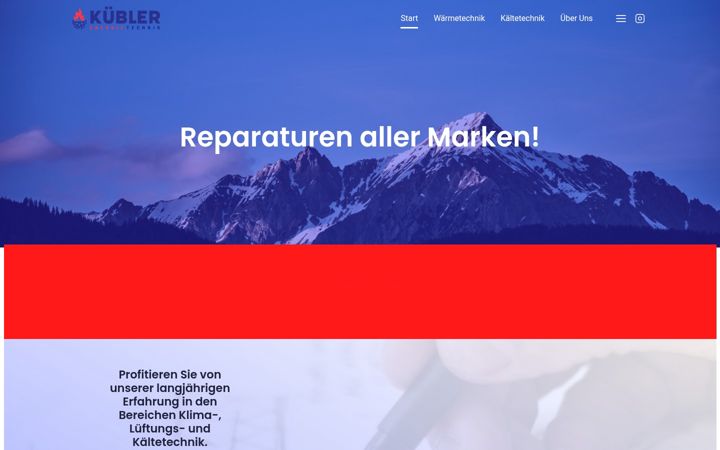 Screenshot of kuebler-energietechnik.ch