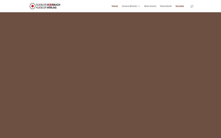 Screenshot of kueblerverlag.de