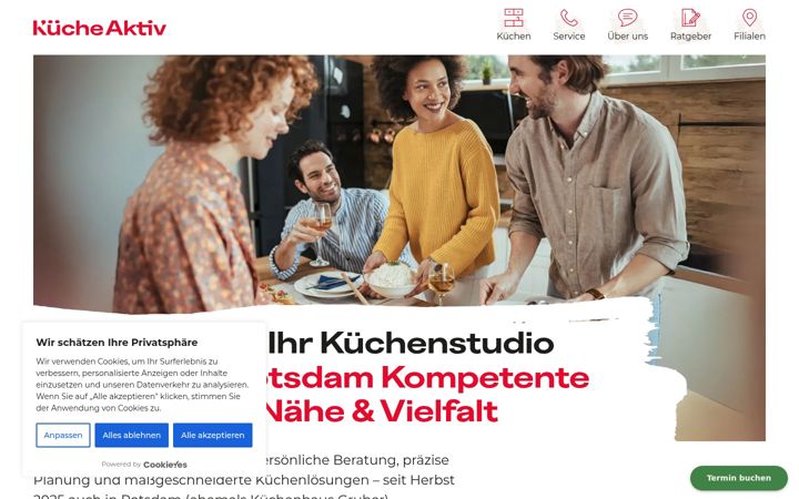 Screenshot of kueche-aktiv-berlin.de