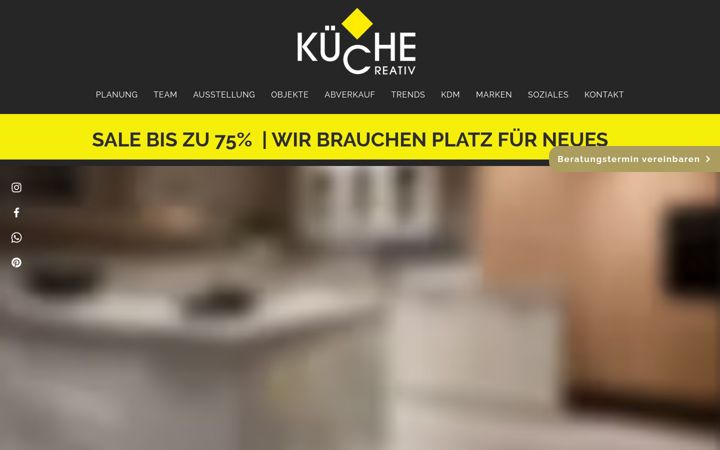 Screenshot of kueche-creativ.de