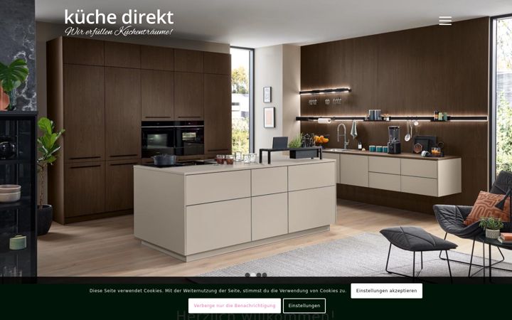 Screenshot of kueche-direkt-hunteburg.de