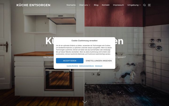 Screenshot of kueche-entsorgen.de
