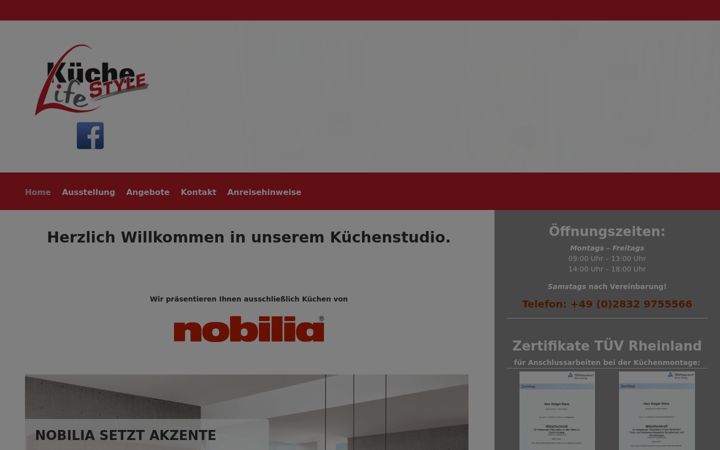 Screenshot of kueche-life-style.de