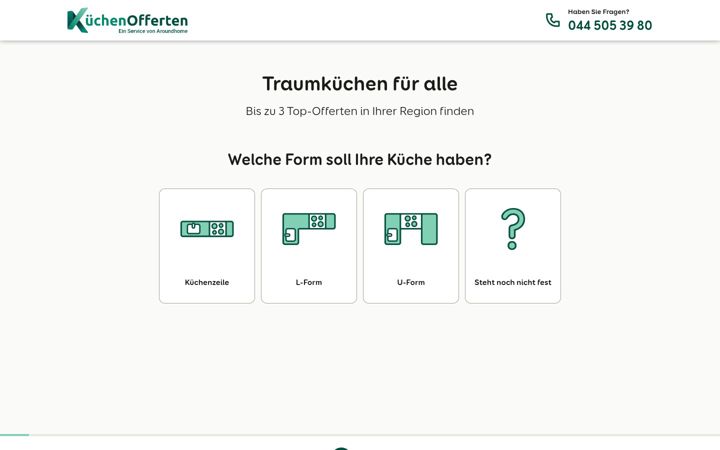 Screenshot of kuechen-offerten.ch