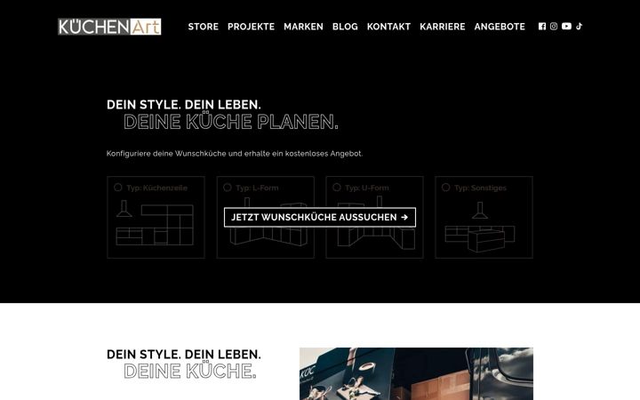 Screenshot of kuechenart-siegerland.de