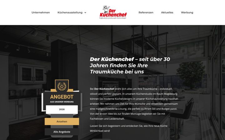 Екранна снимка на kuechenchef.com