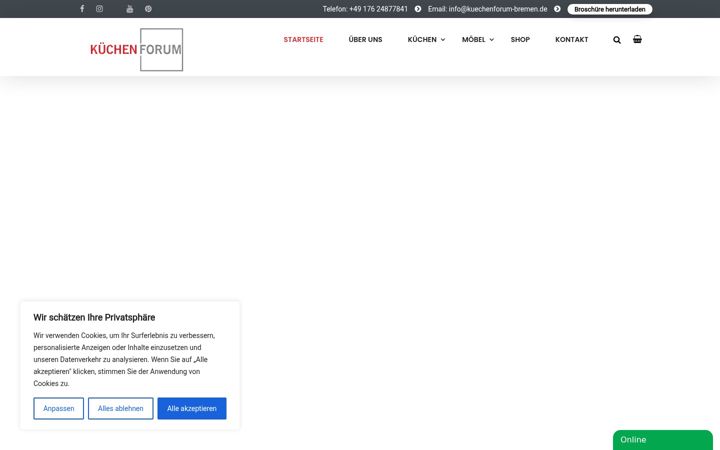 Screenshot of kuechenforum-bremen.de