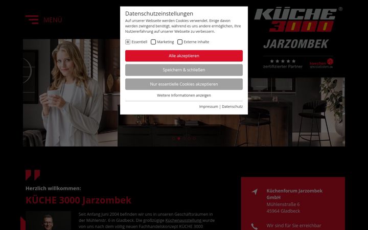 Screenshot of kuechenforum-jarzombek.de