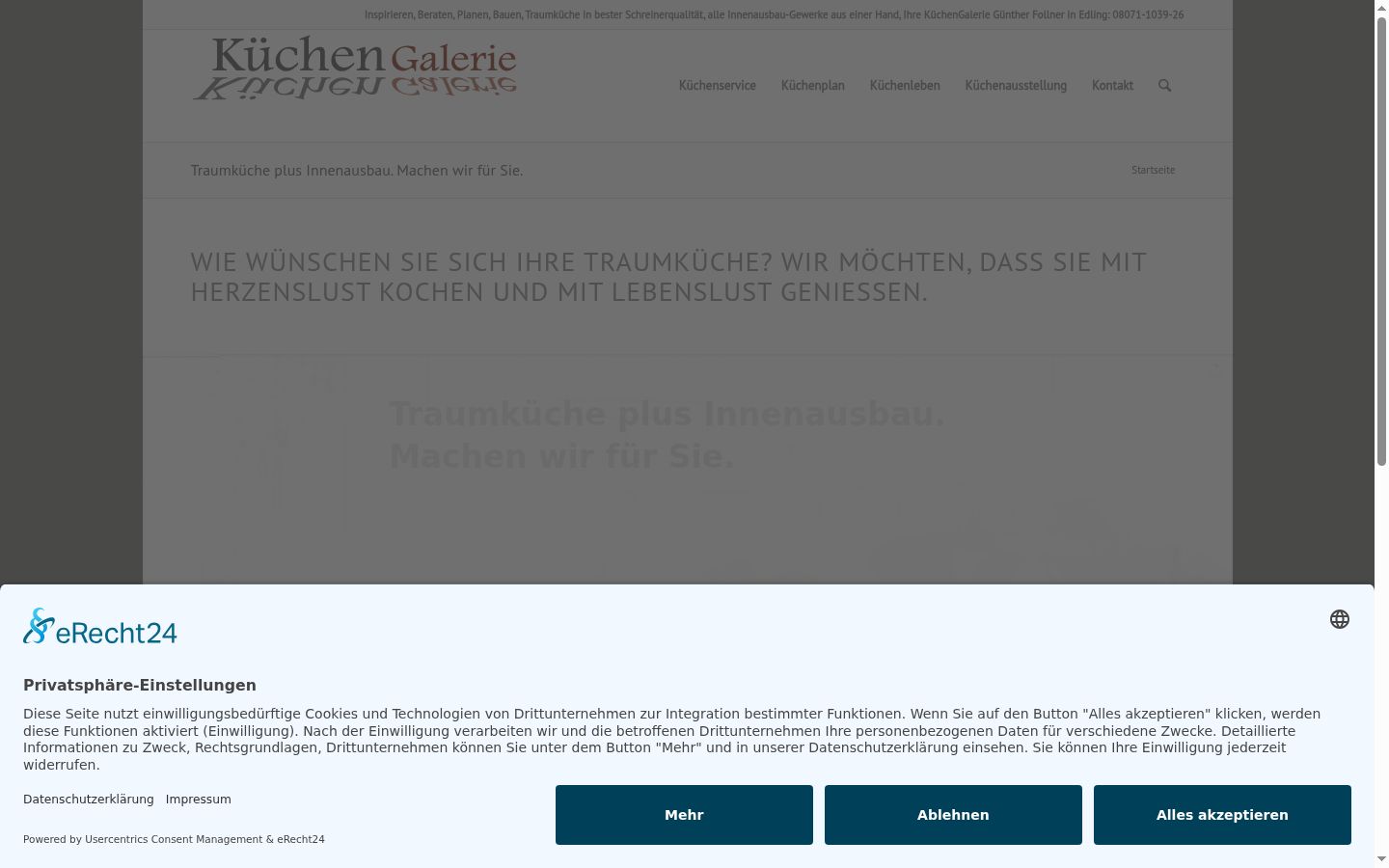 Screenshot tal-banner tal-kunsens muri qabel kwalunkwe interazzjoni
