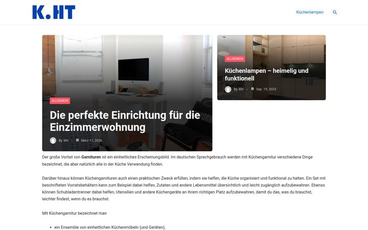 Screenshot of kuechengarnitur.de