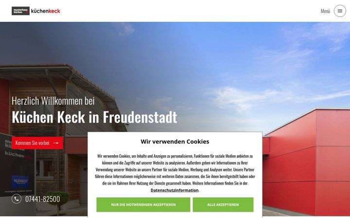 Skärmbild av kuechenkeck.de