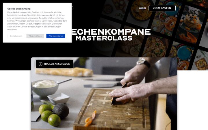 Screenshot of kuechenkompane-masterclass.de