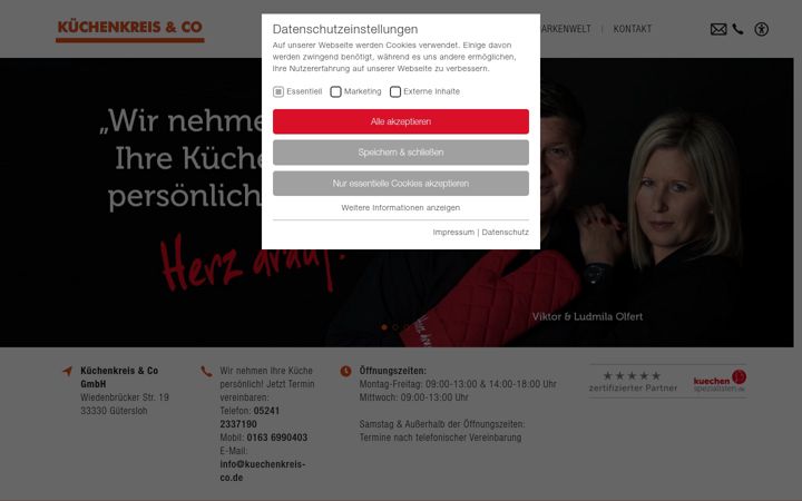 Screenshot of kuechenkreis-co.de