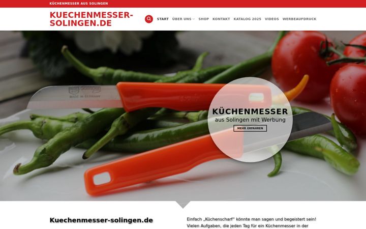 Screenshot of kuechenmesser-solingen.de