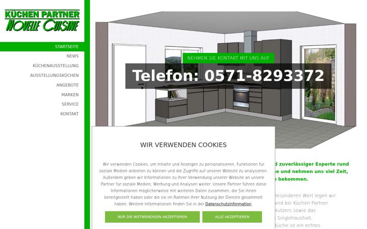 Screenshot of kuechenpartner-minden.de