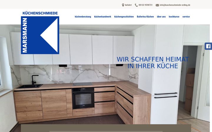 Screenshot of kuechenschmiede-erding.de