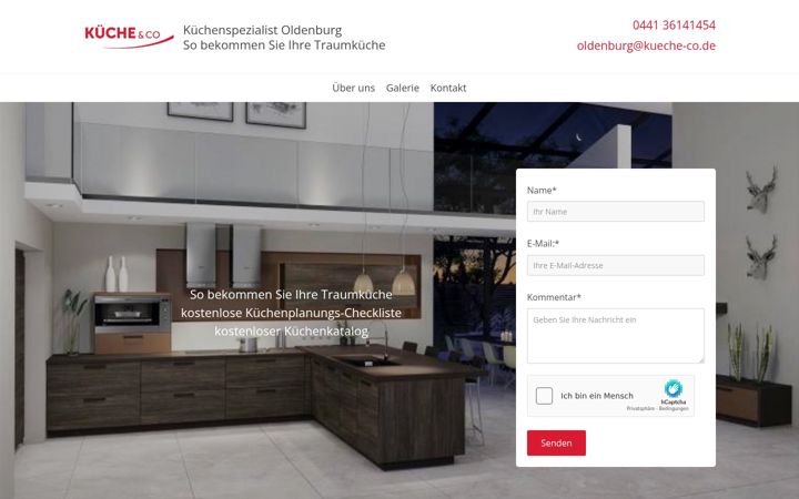 Screenshot of kuechenspezialist-oldenburg.de