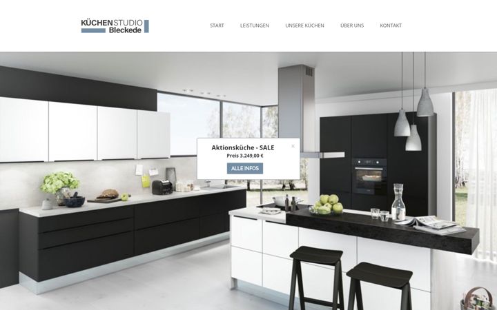 Screenshot of kuechenstudio-bleckede.de