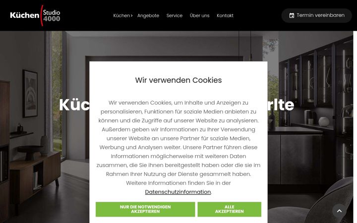 Screenshot of kuechenstudio4000.de