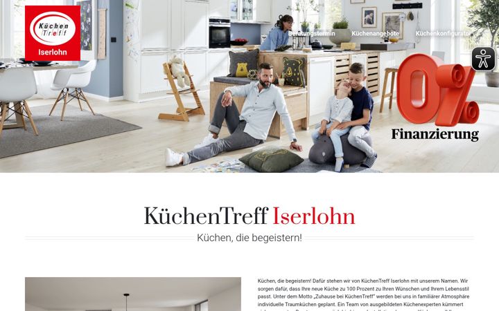Screenshot of kuechentreff-iserlohn.de