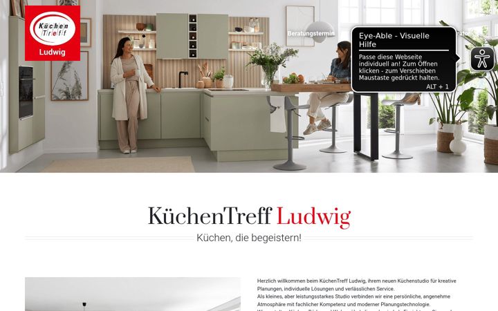 Screenshot of kuechentreff-ludwig.de
