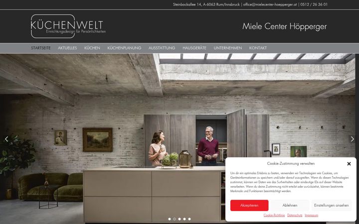 Screenshot of kuechenwelt-hoepperger.at