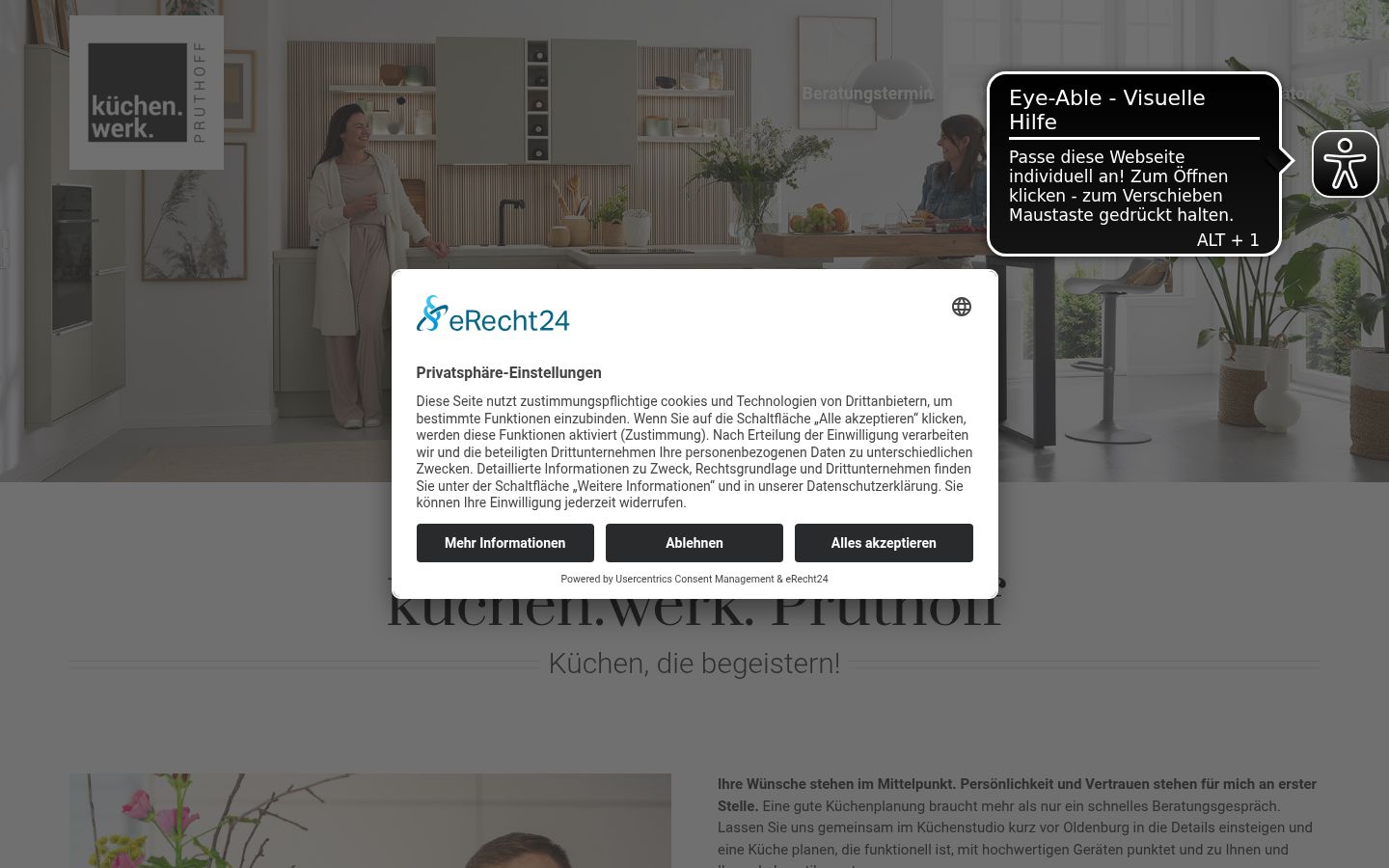Screenshot tal-banner tal-kunsens muri qabel kwalunkwe interazzjoni