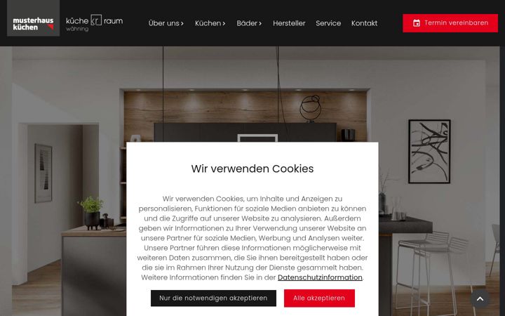 Screenshot of kuecheundraum-emsdetten.de