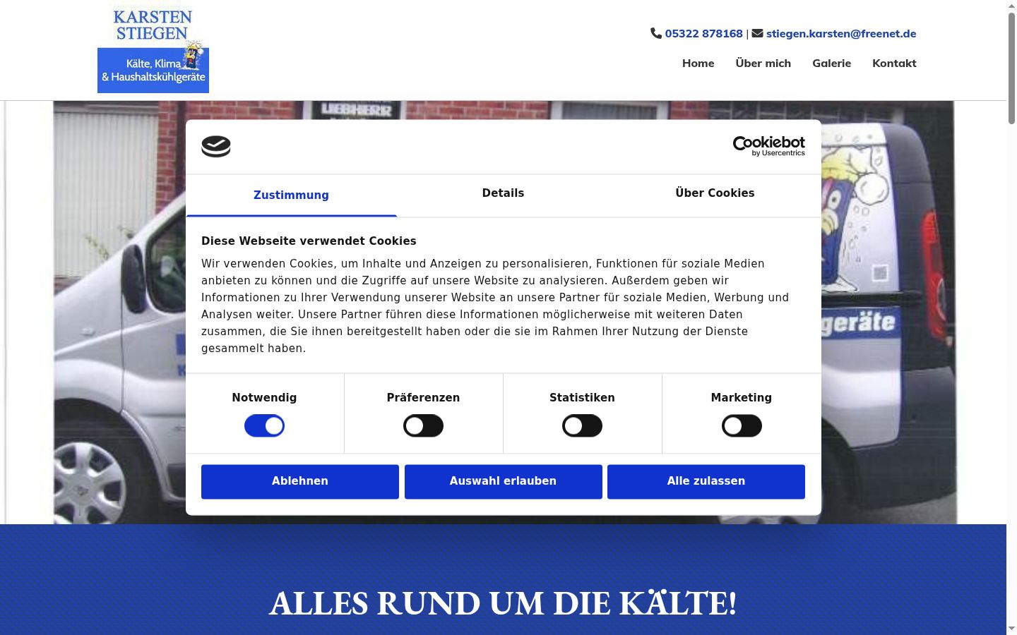 Zrzut ekranu banera zgody wyświetlanego przed jakąkolwiek interakcją