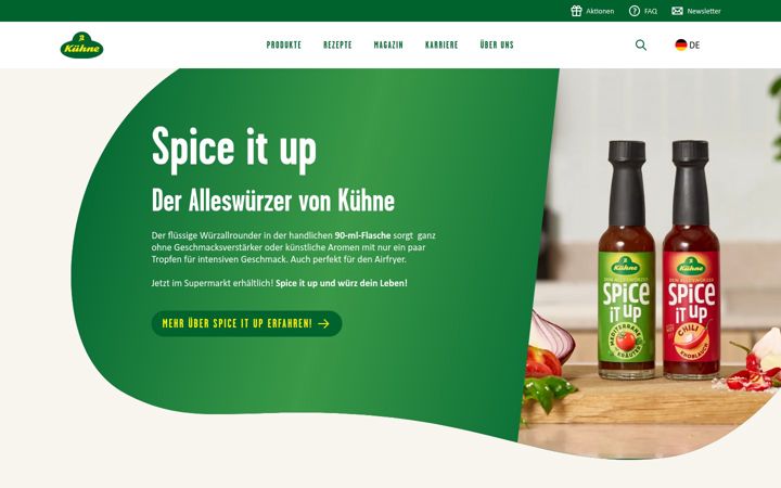 Screenshot of kuehne.de