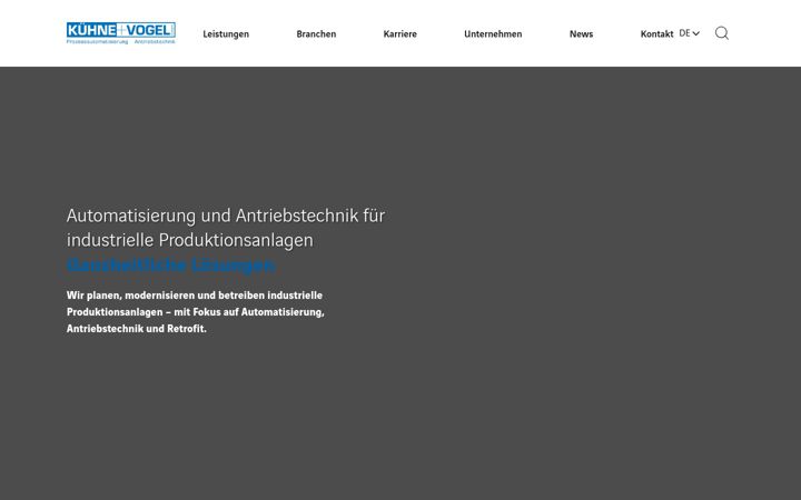 Screenshot of kuehneundvogel-pa.de