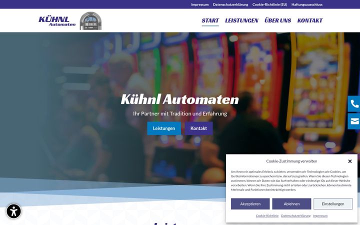Screenshot of kuehnl-automaten.de