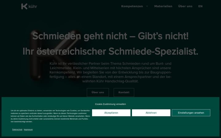 Screenshot ta' kuehr.com
