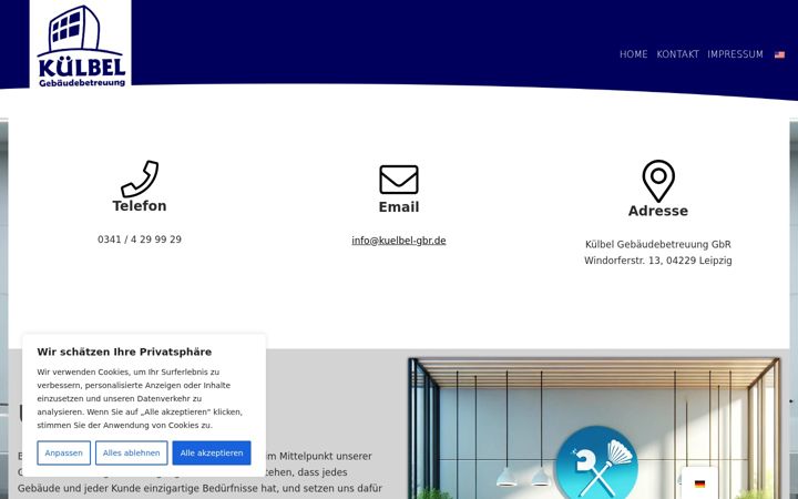 Screenshot of kuelbel-gbr.de