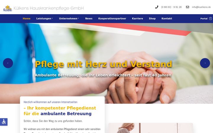 Screenshot of kuelkens.de
