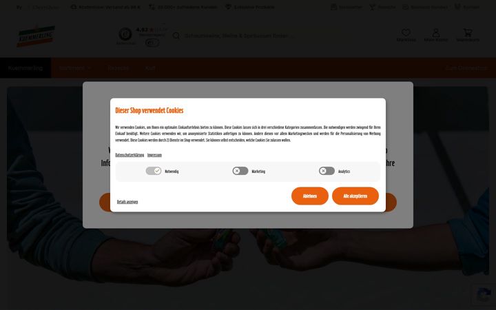 Screenshot of kuemmerling.de