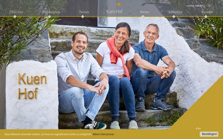 Screenshot of kuenhof.com