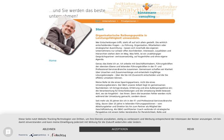 Screenshot of kuennemann-consulting.de