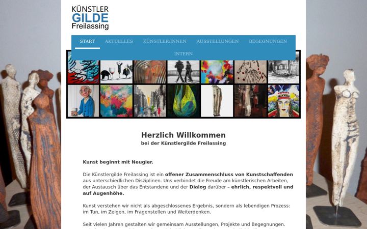 Screenshot of kuenstlergilde-freilassing.de