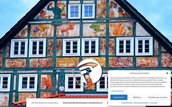 Screenshot of kuenstlerklause-schwalenberg.de