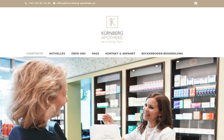 Ekrānuzņēmums no kuernberg-apotheke.at