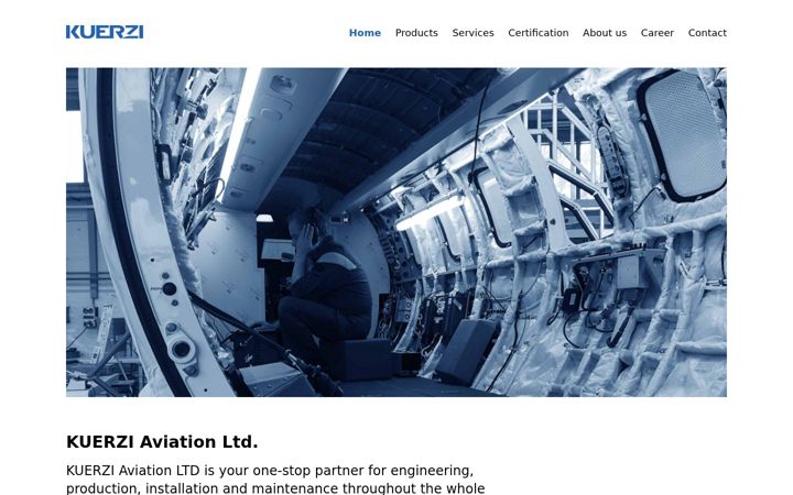 Screenshot of kuerzi.com