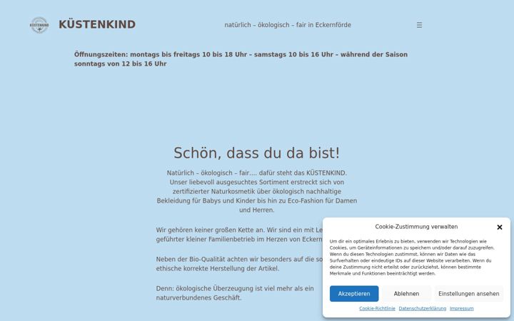 Screenshot of kuesten-kind.com