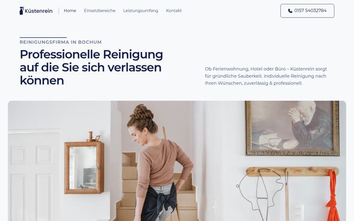 Screenshot of kuestenrein.de