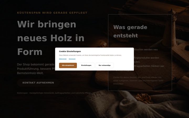 Screenshot of kuestenspan.de